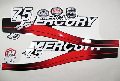 MERCURY 60 HP Two Stroke Outboard Engine Decals Sticker Set