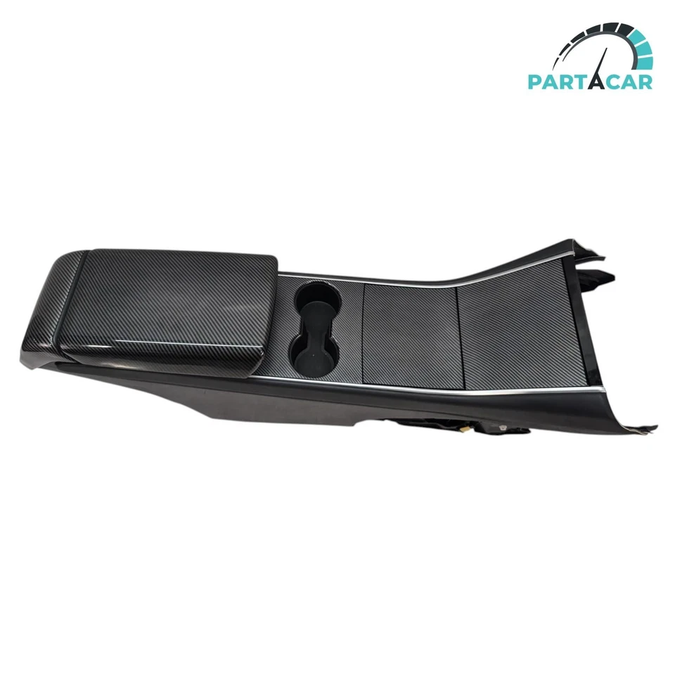 2017-2020 Tesla Model 3 M3 Center Console Armrest Storage Complete OEM DEFECTS Foto 3 de 4