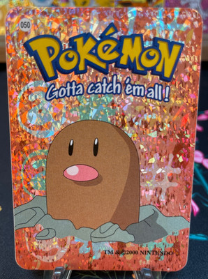  Diglett #050 - Vintage Vending Machine Prism Sticker 2000 - Pokémon 