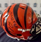 AJ Green Signed Auto Helmet Inscription Who Dey! Bengals Full Speed Beckett COA