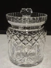 Vintage 6" Signed Waterford Crystal LISMORE Biscuit Barrel Jar