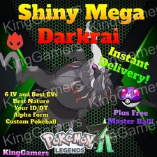 ✨ SHINY MEGA DARKRAI✨ ALPHA ✨6IV/EV✨YOUR OT ✨ BEST SERVICE ✨ Pokemon Legends Z-A