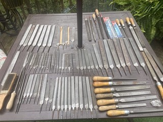 Vintage Lot of 87 Nicholson Metal Machinist Hand Files Various Cuts 5 Simonds
