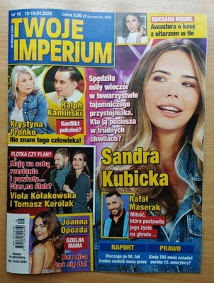 SANDRA KUBICKA on cover Prońko,Opozda,Maserak,Karolak,Doda,Górniak,Węgiel,Klum