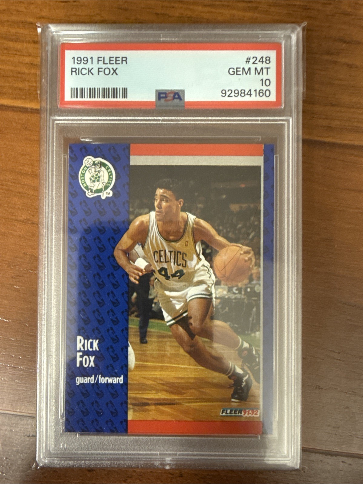 1991 Fleer Rick Fox #248 Rookie RC PSA 10