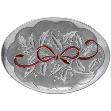 Lenox Holiday  10" Metal Oval Tray 9909563