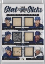 2021-22 Leaf Lumber Legendary Navy Blue 3/4 Alexander Mogilny Adam Oates HOF y0t