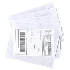 7.5" x 5.5" Shipping Label Sleeves, SJPACK 200 Bags, Transparent-7.5" x