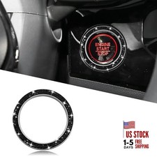 Car Bling Crystal Rhinestone Engine Start Decoration Ring, Sparkling 1PCS Black