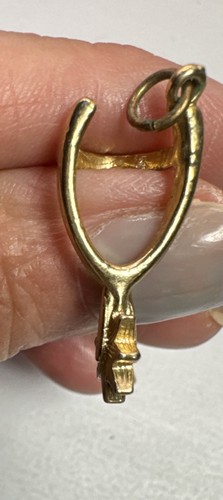 "Bota de Vaquero Vintage Tono Dorado Spur Charm 1""" - Imagen 4 de 5