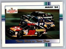 1994 Maxx #334 Three Wide in Turn Four