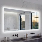 Large LED Bathroom Wall Vanity Mirror Touch Anti-Fog Dimmable 3 Color 36/40/48in