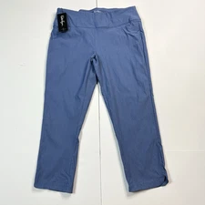 Walter Hagen P11 Sculpt Pull On Pants Mid Blue Womens Size XL NWT
