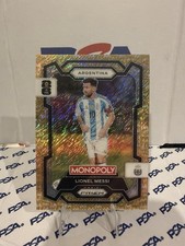 2026 Panini Prizm Monopoly FIFA World Cup Lionel Messi #1 Yellow Shimmer /500 SP