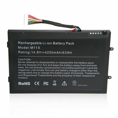 Battery For Dell Alienware M11x M14x R1 R2 PT6V8 8P6X6 KR-08P6X6 T7YJR P06T P18G