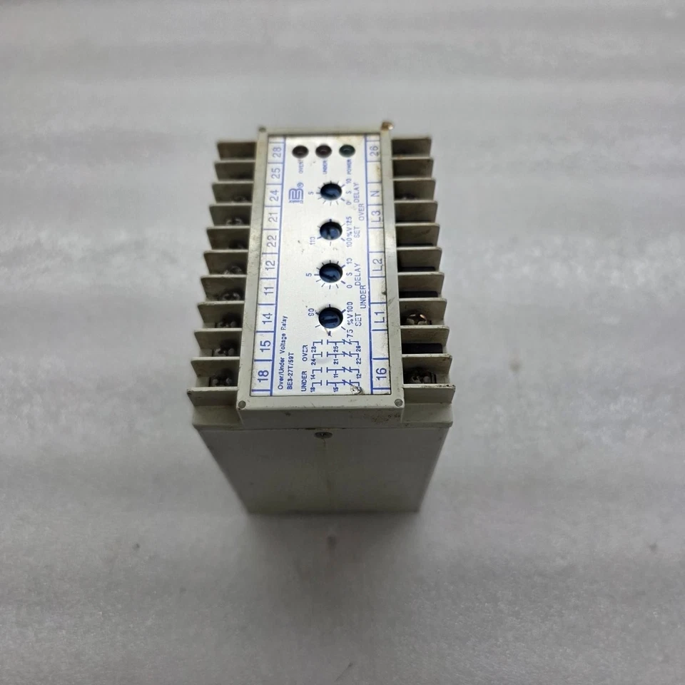 BASLER ELECTRONIC BE3-27T/59T-1A1N3 OVER/UNDER VOLTAGE RELAY 9319700100 120V - Image 2 of 4