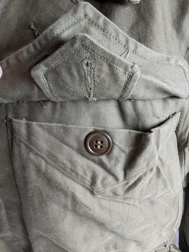 EUC World War II 38S US ARMY M-1943 M43 Field Jacket 1944 WW 2 Combat Military - Picture 10 of 16