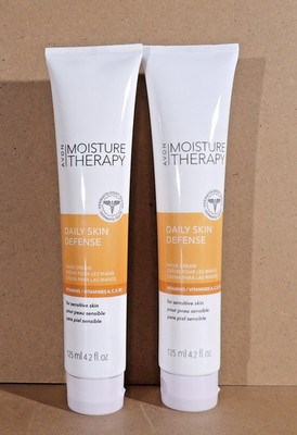 2 Avon Moisture Therapy Daily Skin Defense Hand Cream for Sensitive Skin 4.2 oz