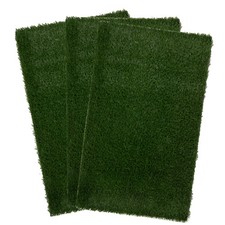 Set of 3 Reusable Pee Pads for Dogs 41x27in Replacement Artificial Dog Grass