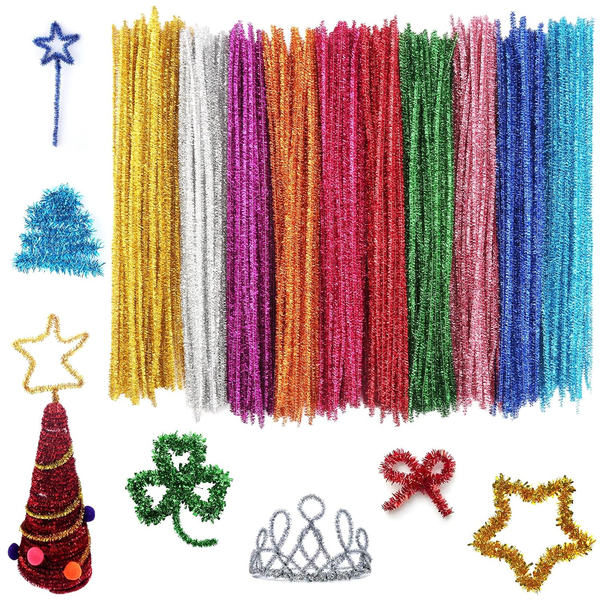 Pfeifenreiniger Bastelset 400 StüCk Bunt Biegsam FüR Dekorationen & DIY-image