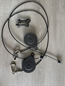 2 Bowflex Ultimate Replacement Lat Attachment Cable 4” Pulley Clips Set 56"