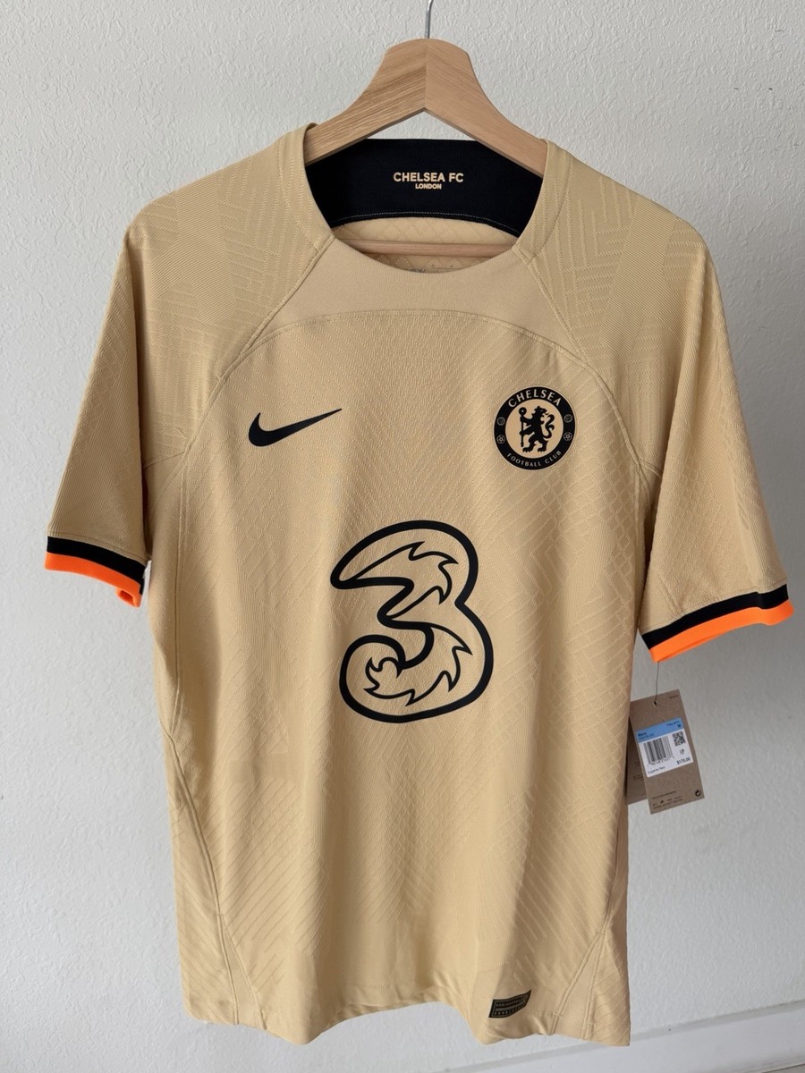 Nike 2022/23 Chelsea Away Authentic Soccer Jersey Gold Dri-fit