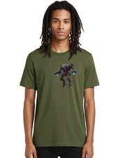 Futuristic-Robot Mens Graphic Tee, 100% Cotton, Casual Summer Wear