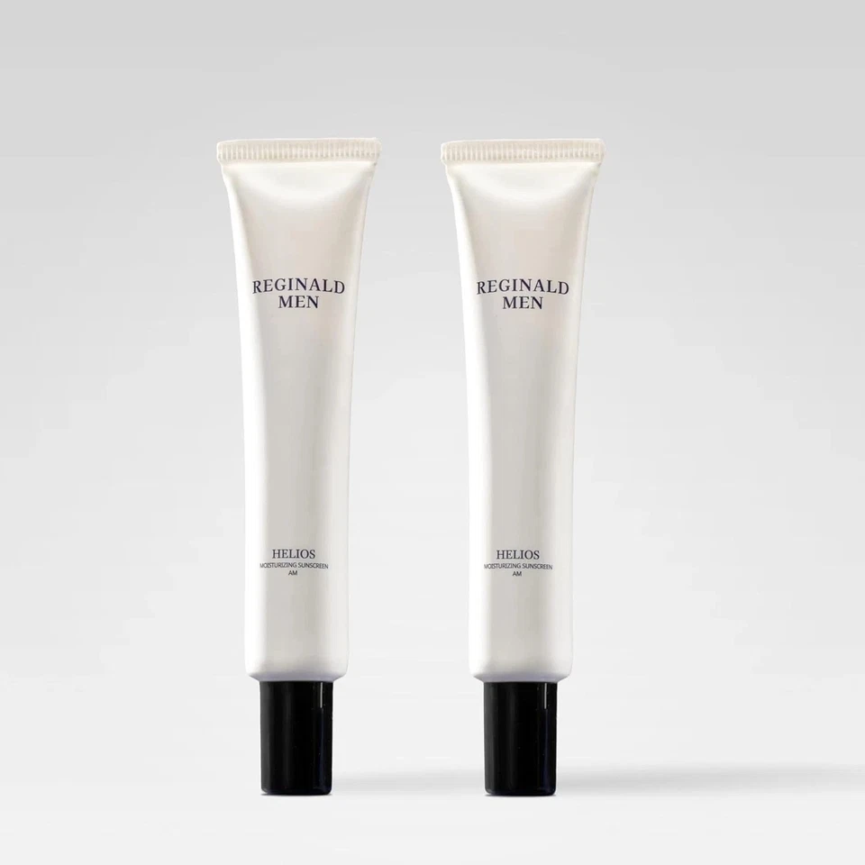 Protector solar Reginald Men FPS 50 PA++++ | Iluminador e hidratante (paquete de 2) Foto 2 de 4