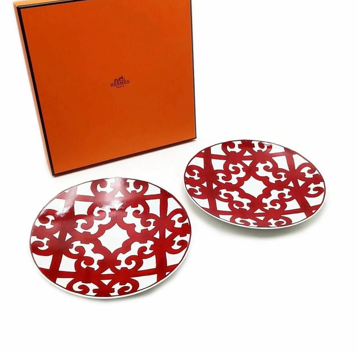 食器 HERMES Guadalquivir HERMES Balcon du Guadalquivir Set Of 2 Dessert Plate 21.5cm | eBay
