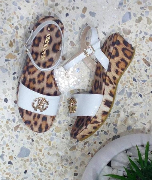 Women Roberto Cavalli Heels White Leather 35