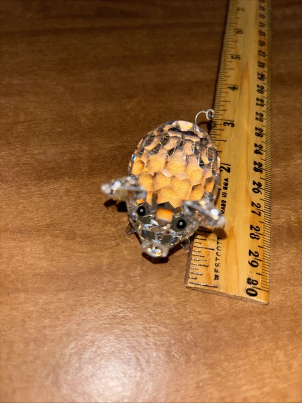 Swarovski Crystal Pig with crystal tail - 2 1/4" high, 3" by  2"