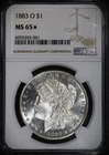 1883 O Morgan Dollar $1 - NGC MS65*☆ Star - DMPL Surfaces / Frosty - SKU#949