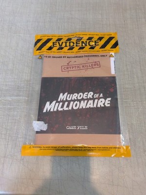 Brand New! Cryptic Killers: Murder Of A Millionaire Game Strategy Game Night