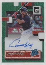 2022 Panini Donruss Optic Green Mojo Prizm 59/88 Connor Wong #RRS-WO Auto 10k8
