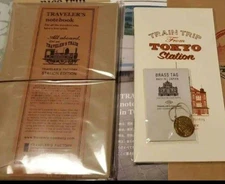 Traveler's Factory Tokyo Station Limited Pocket Note Book w/ Brass Tag Japan