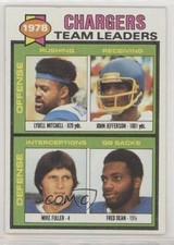 1979 Topps Team Leaders Lydell Mitchell John Jefferson Mike Fuller Fred Dean 0q9