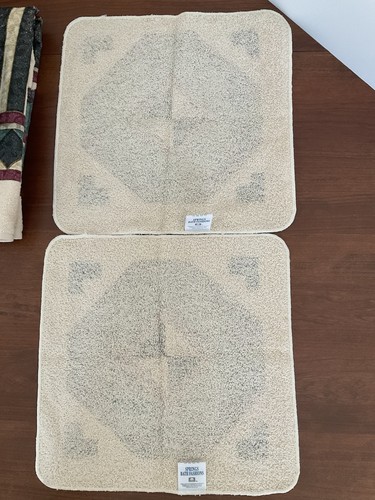 Asciugamano da bagno retrò MCM SPRINGS azteco geometrico moda set 5 pezzi anni 90 retrò NOS - Foto 5 di 17