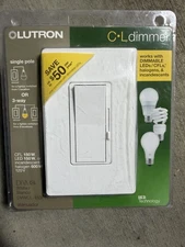 Lutron Diva Single-pole/3-Way Dimmer DVWCL-153PH - White New
