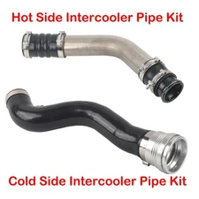 Powerstoke Cold+Hot Side Intercooler Pipe&Boot Kit for 2017-2021 Ford 6.7 Diesel