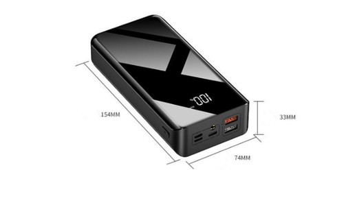 Batterie Externe 30.000mAh Pour Smartphone/Tablette - Photo 2 sur 3