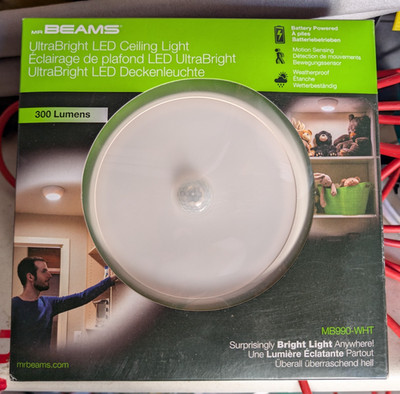 Mr. Beams Indoor LED Deckenleuchte ultrahell weiß 300 Lumen - NEU Tatty Box