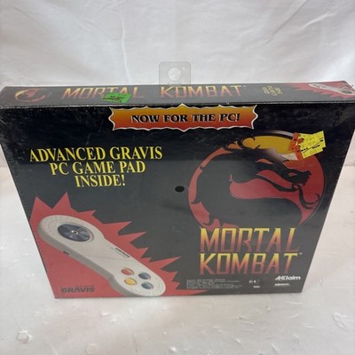Sealed 1992 Mortal Kombat Gravis Gamepad Edition PC Big Box 3.5 Floppy  Rare