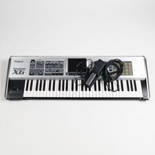 Roland Fantom-X6 Keyboard Synthesizer with Power Cable and Damper Pedal Tested