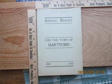 annual town report Town of hartford Maine year ending 1910