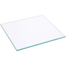 Plymor 4" Square, 3mm Thick Non-Beveled Clear Glass