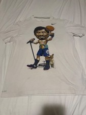 MANNY PACQUIAO NIKE Shirt Basketball With PAC-MAN The Dog RARE US LARGE