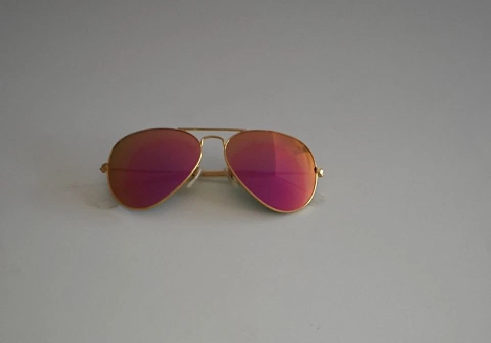 Gafas de sol unisex Ray Ban RB3025 112/4T dorado mate 58 mm espejo rosa ciclamen Foto 2 de 4