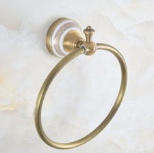 Bathroom Accessories Wall Mount Antique Brass Towel Ring Holder 2ba575
