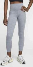 Image of Nike One Women Grey/Heather High-Waisted 7/8 Pockets Leggings (FN3241-084) L/XL
