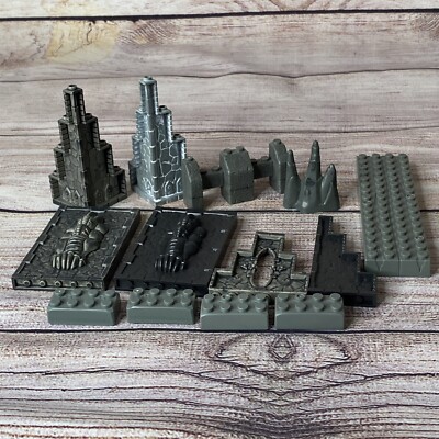 Mega Bloks Dragons Fire Ice Dragon Mountain Replacement Parts Walls Turret Block